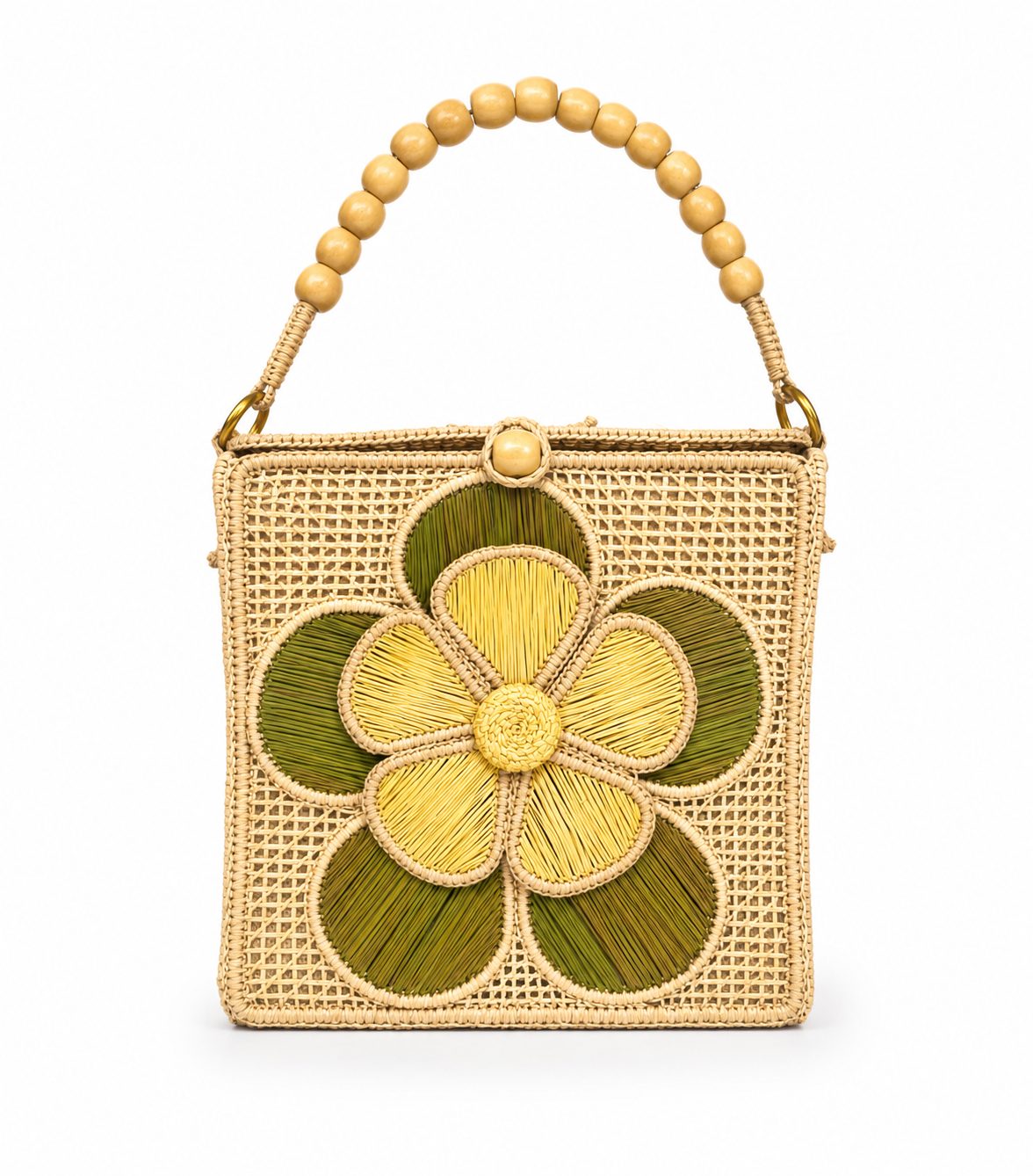 Bolsos cofre flor relieve