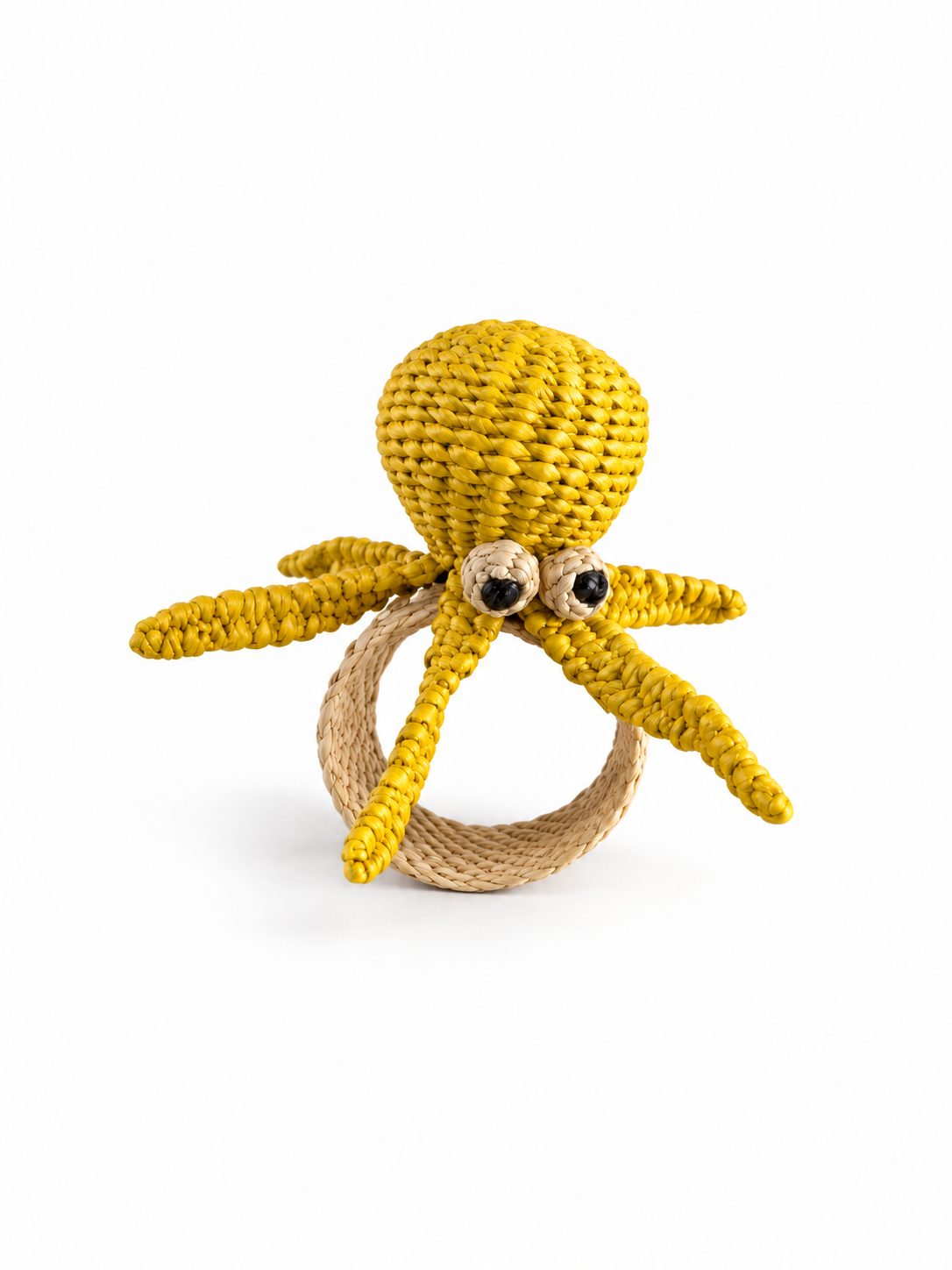 Servilletero pulpo amarillo