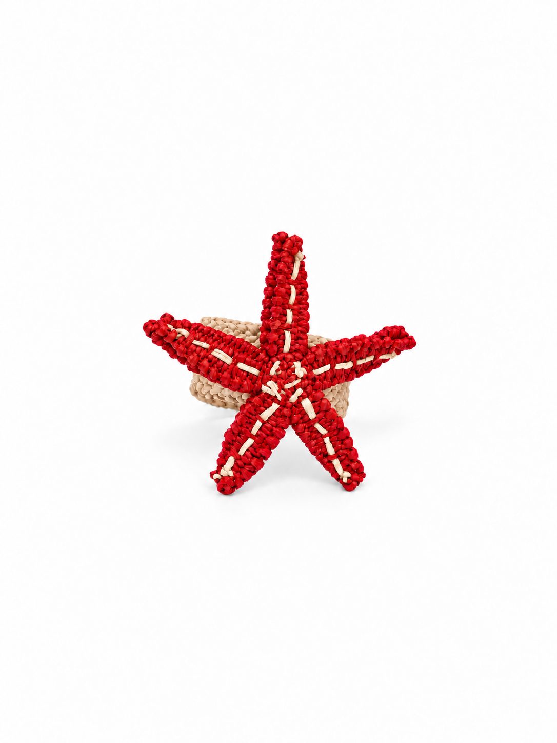 Servilletero estrella de mar roja