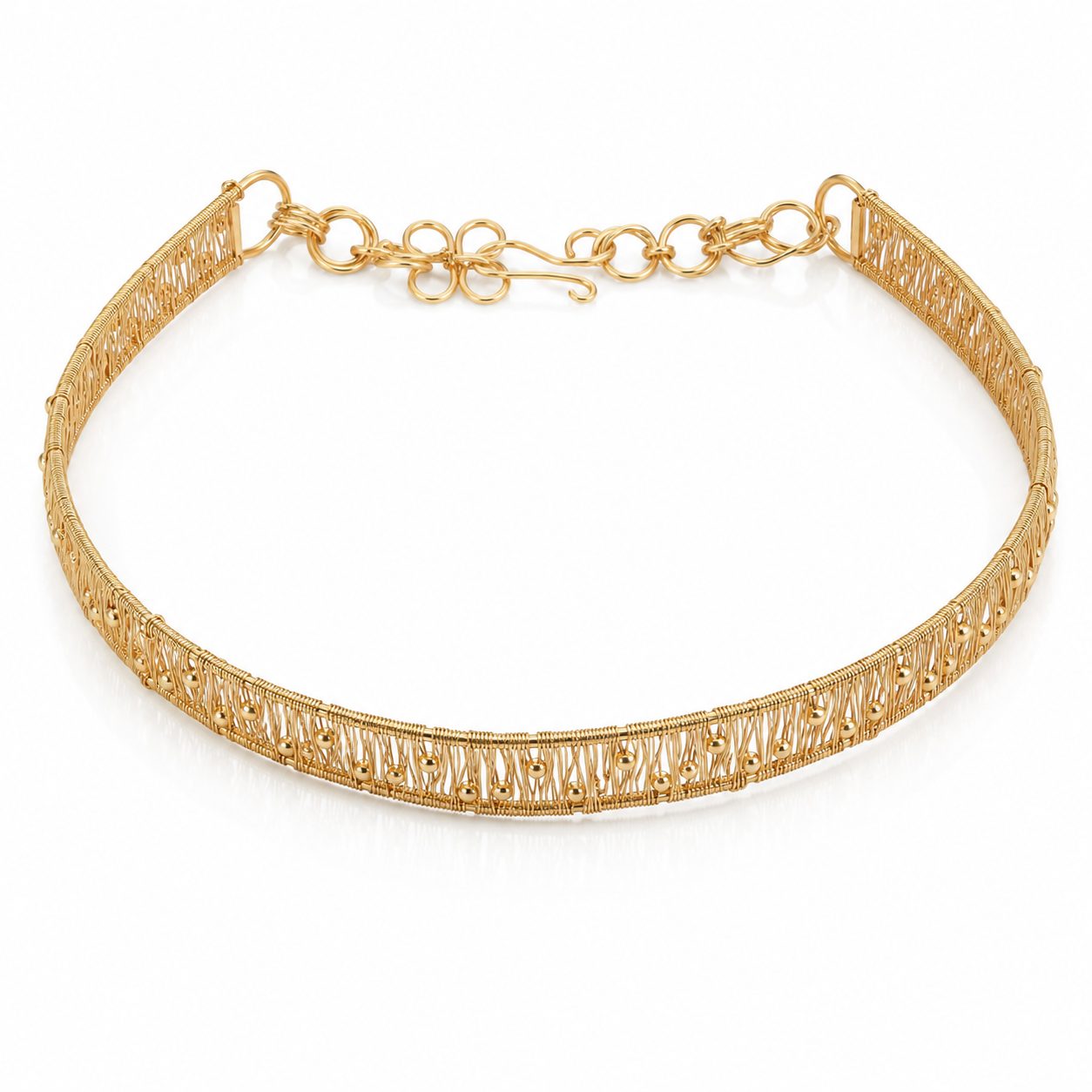 Choker filigrana con # 77