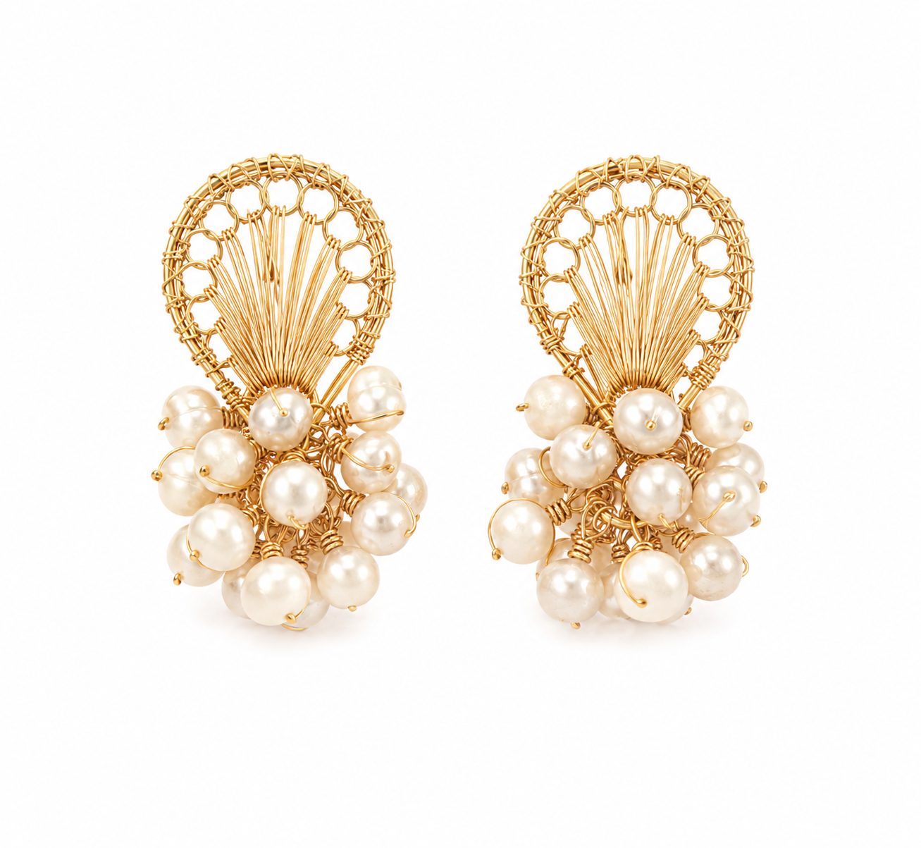 Aros gota perlas # 130