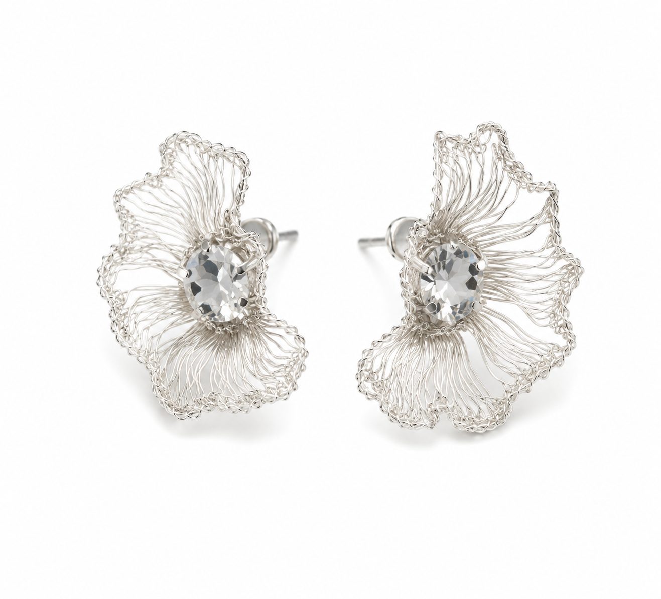 Aros media flor crochet # 29 RFF